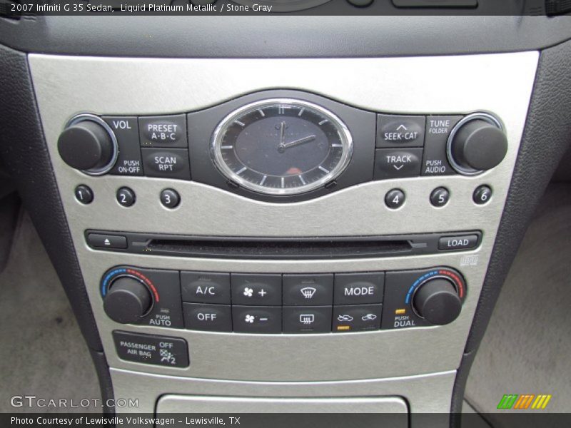 Liquid Platinum Metallic / Stone Gray 2007 Infiniti G 35 Sedan