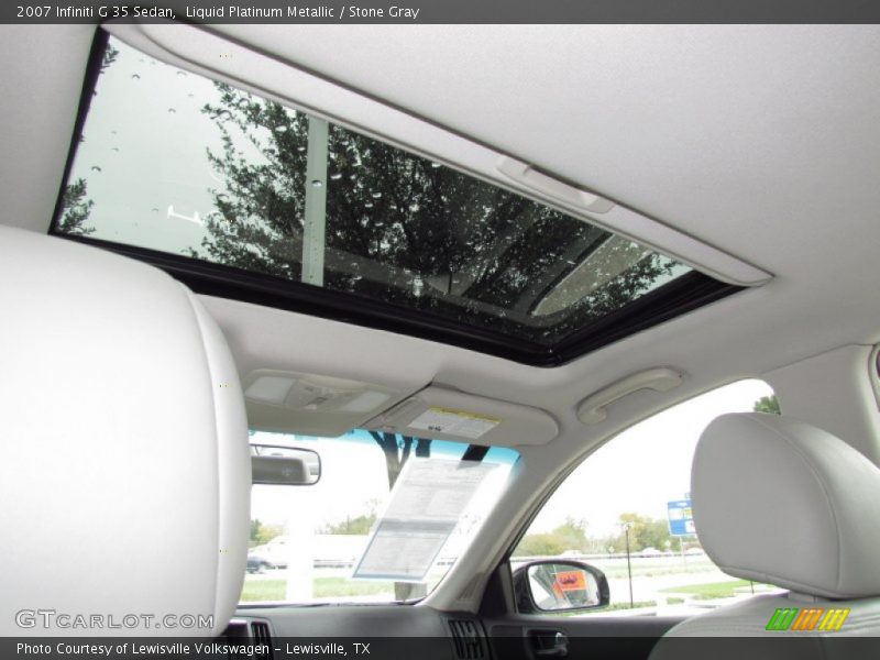 Liquid Platinum Metallic / Stone Gray 2007 Infiniti G 35 Sedan