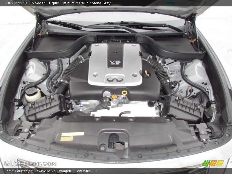 Liquid Platinum Metallic / Stone Gray 2007 Infiniti G 35 Sedan