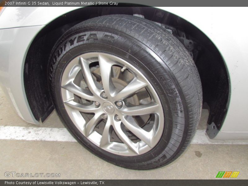 Liquid Platinum Metallic / Stone Gray 2007 Infiniti G 35 Sedan