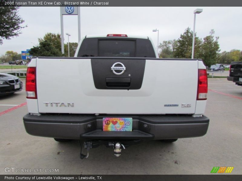 Blizzard White / Charcoal 2008 Nissan Titan XE Crew Cab