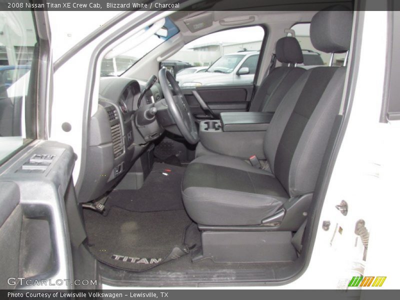 Blizzard White / Charcoal 2008 Nissan Titan XE Crew Cab