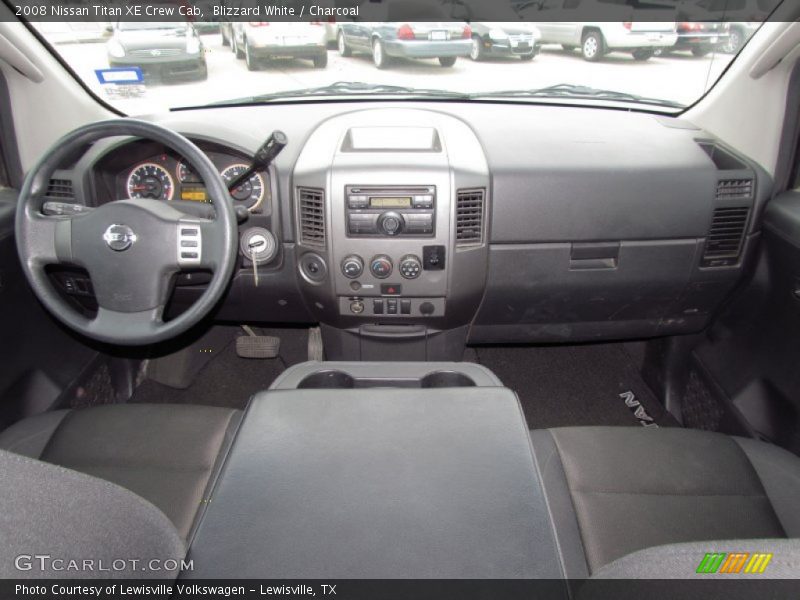 Blizzard White / Charcoal 2008 Nissan Titan XE Crew Cab