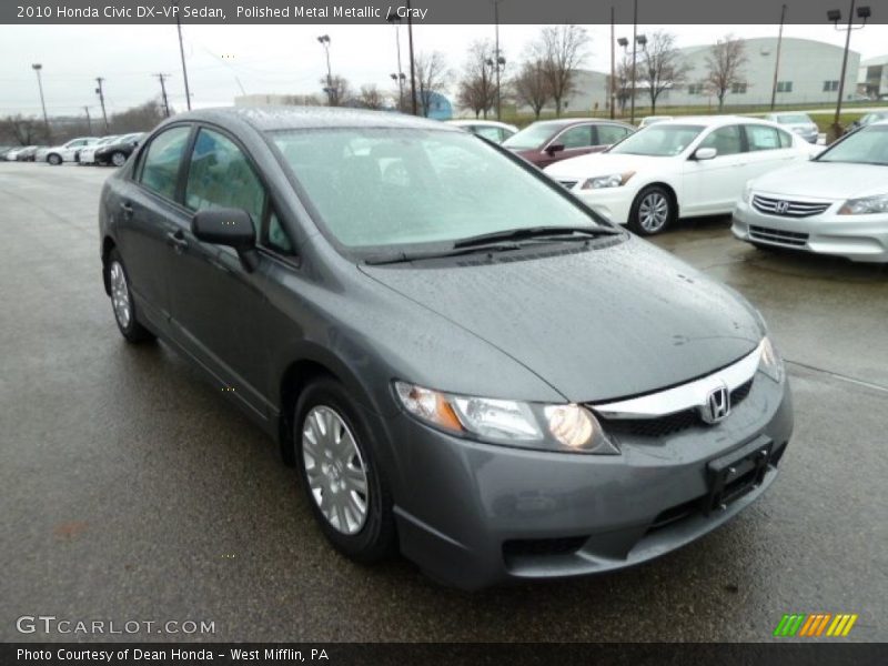 Polished Metal Metallic / Gray 2010 Honda Civic DX-VP Sedan