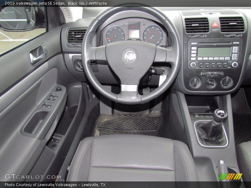 Black Uni / Anthracite 2009 Volkswagen Jetta SE Sedan