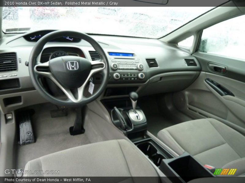 Polished Metal Metallic / Gray 2010 Honda Civic DX-VP Sedan