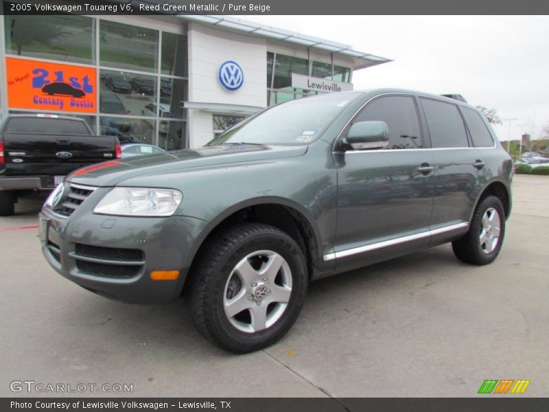 Reed Green Metallic / Pure Beige 2005 Volkswagen Touareg V6