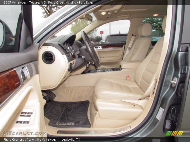 Reed Green Metallic / Pure Beige 2005 Volkswagen Touareg V6