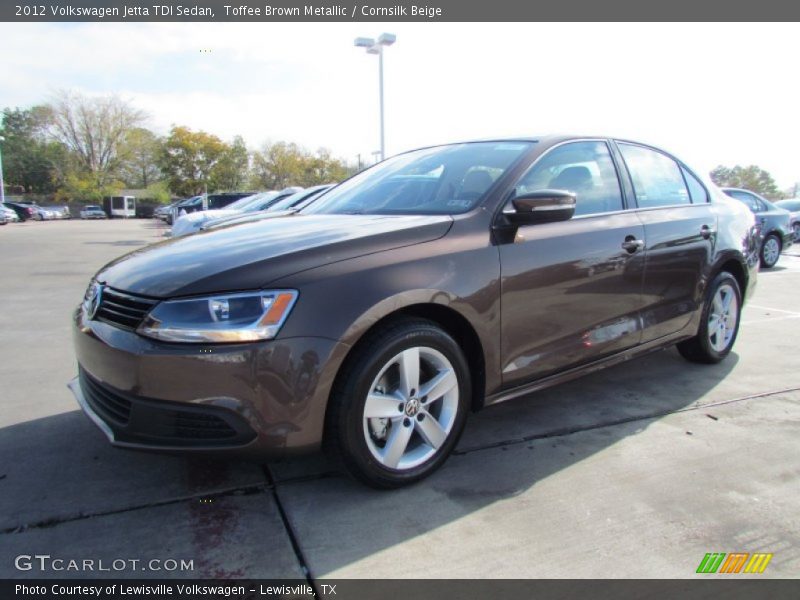 Toffee Brown Metallic / Cornsilk Beige 2012 Volkswagen Jetta TDI Sedan