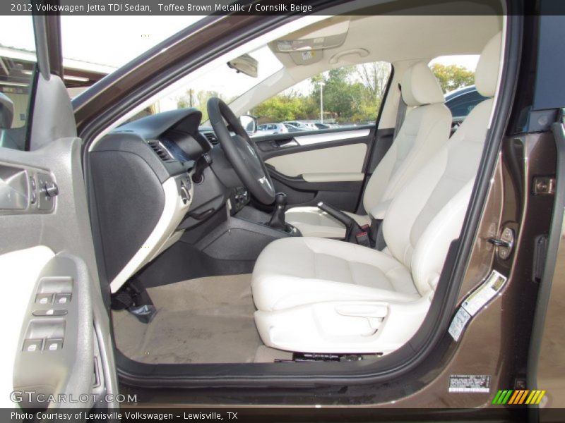  2012 Jetta TDI Sedan Cornsilk Beige Interior