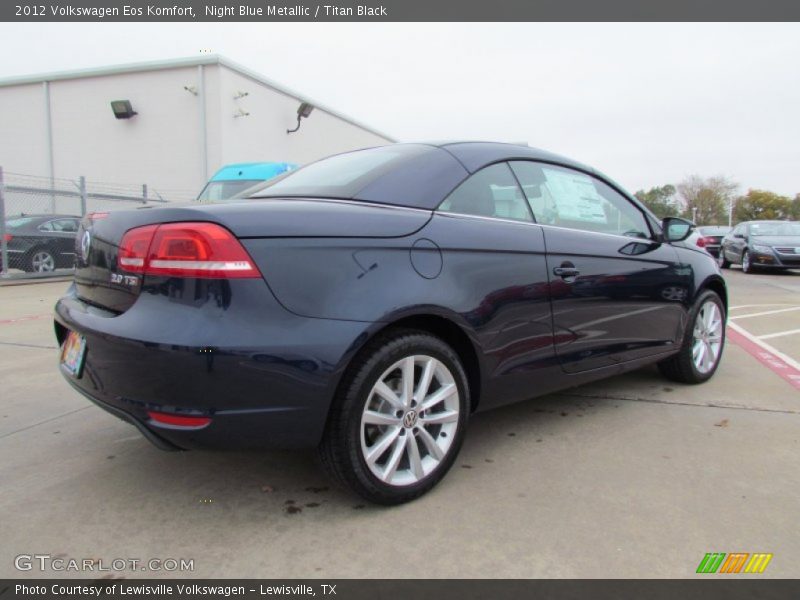 Night Blue Metallic / Titan Black 2012 Volkswagen Eos Komfort