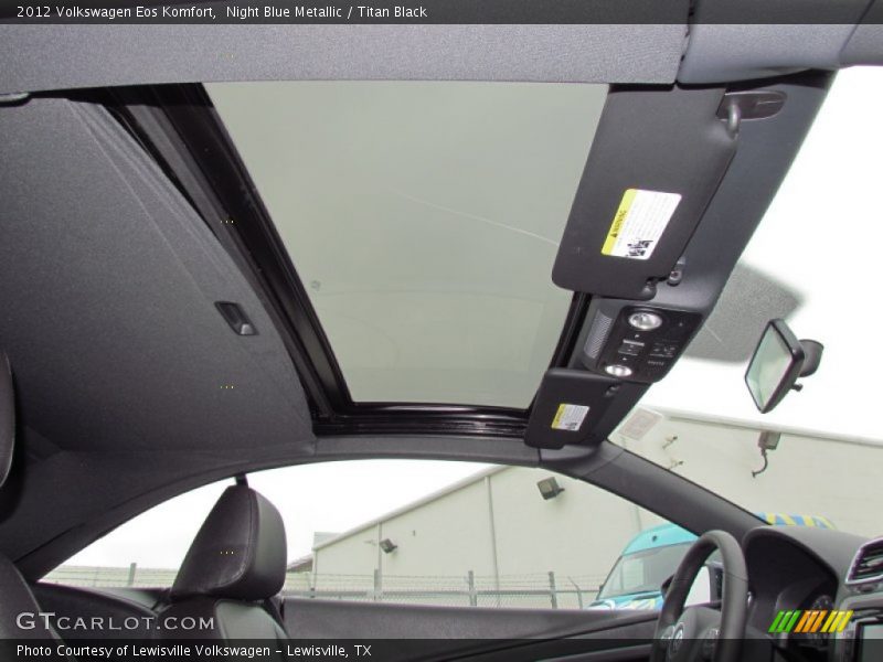 Night Blue Metallic / Titan Black 2012 Volkswagen Eos Komfort