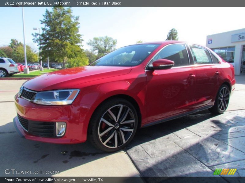 Tornado Red / Titan Black 2012 Volkswagen Jetta GLI Autobahn