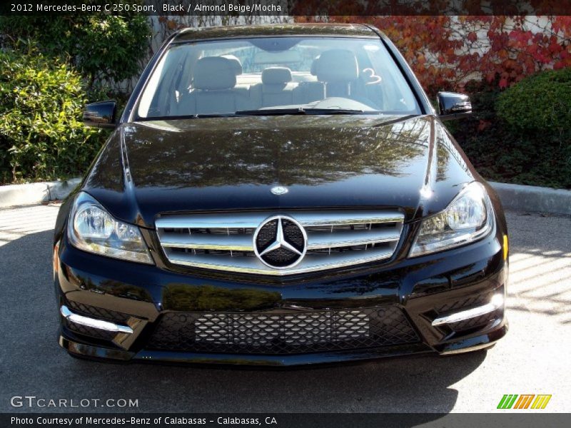 Black / Almond Beige/Mocha 2012 Mercedes-Benz C 250 Sport