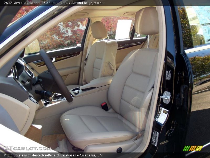Black / Almond Beige/Mocha 2012 Mercedes-Benz C 250 Sport