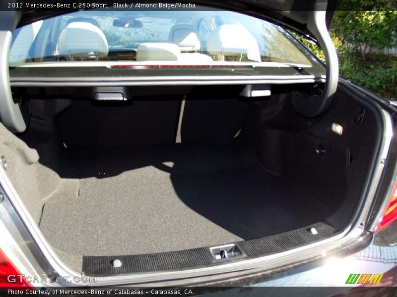 Black / Almond Beige/Mocha 2012 Mercedes-Benz C 250 Sport