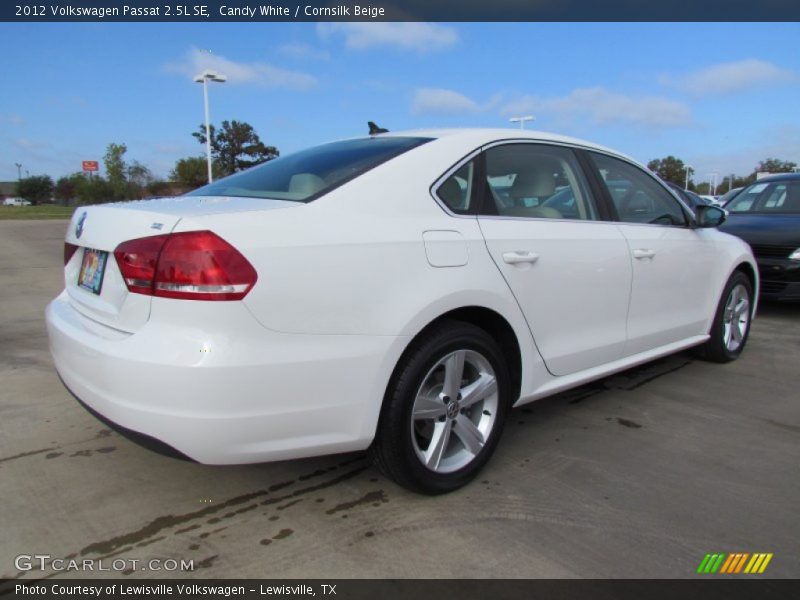 Candy White / Cornsilk Beige 2012 Volkswagen Passat 2.5L SE