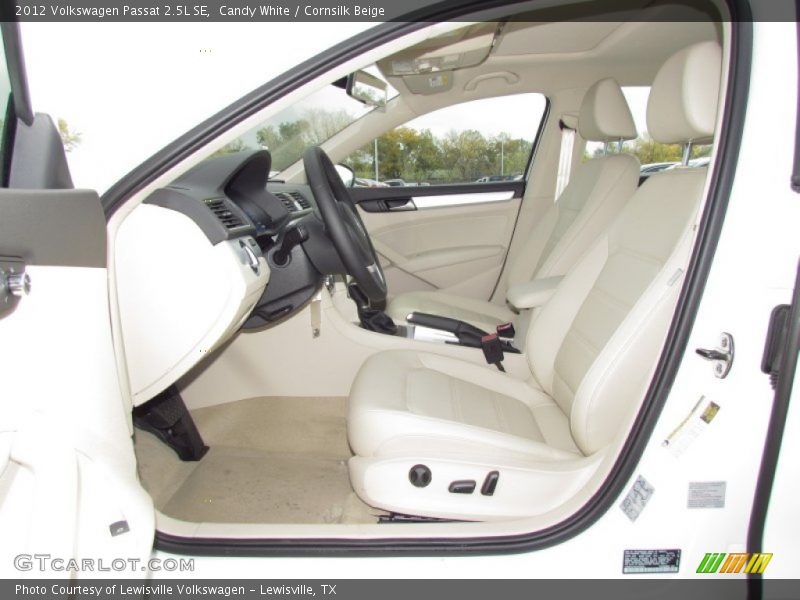 Candy White / Cornsilk Beige 2012 Volkswagen Passat 2.5L SE