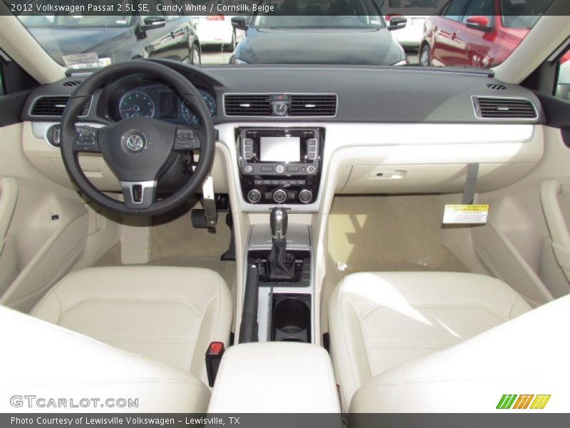 Candy White / Cornsilk Beige 2012 Volkswagen Passat 2.5L SE