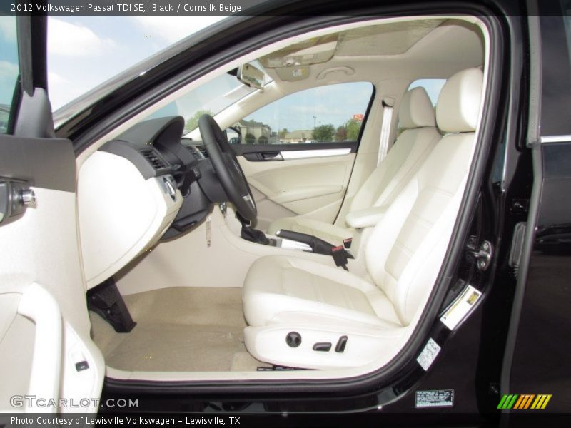 Black / Cornsilk Beige 2012 Volkswagen Passat TDI SE