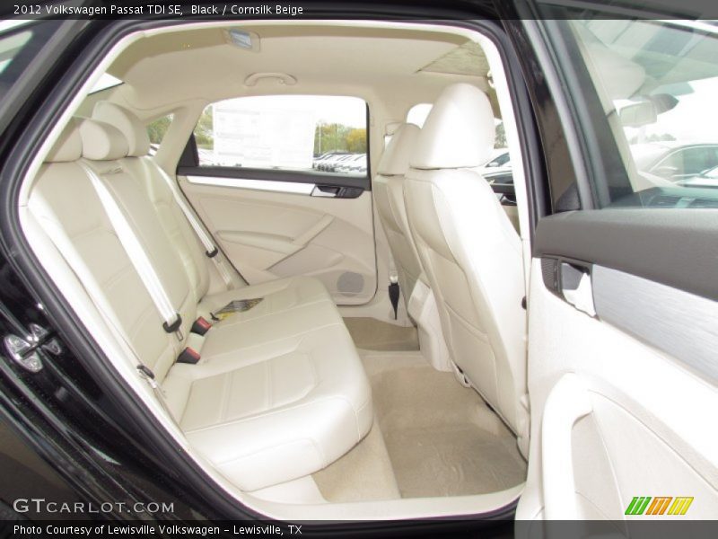 Black / Cornsilk Beige 2012 Volkswagen Passat TDI SE
