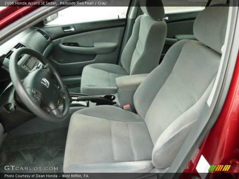 Redondo Red Pearl / Gray 2006 Honda Accord SE Sedan