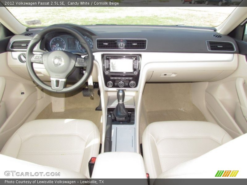Candy White / Cornsilk Beige 2012 Volkswagen Passat 2.5L SE
