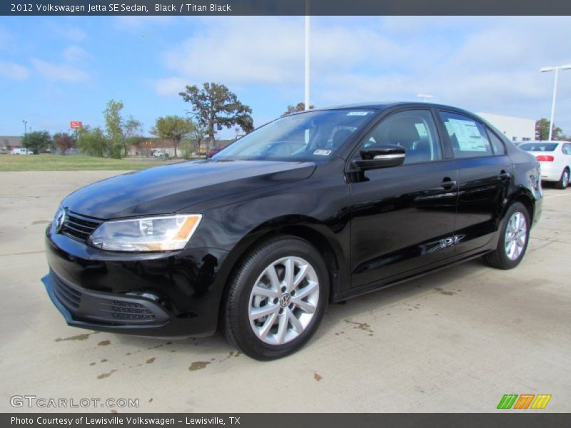 Black / Titan Black 2012 Volkswagen Jetta SE Sedan