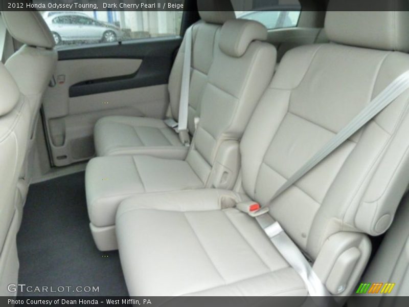 Dark Cherry Pearl II / Beige 2012 Honda Odyssey Touring