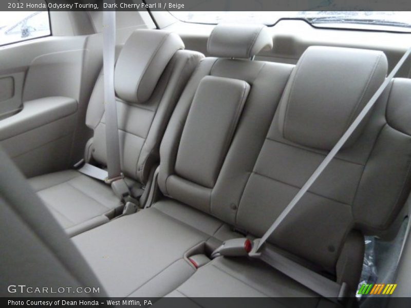 Dark Cherry Pearl II / Beige 2012 Honda Odyssey Touring