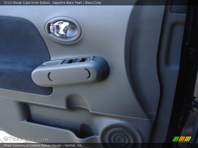 Sapphire Black Pearl / Black/Gray 2010 Nissan Cube Krom Edition