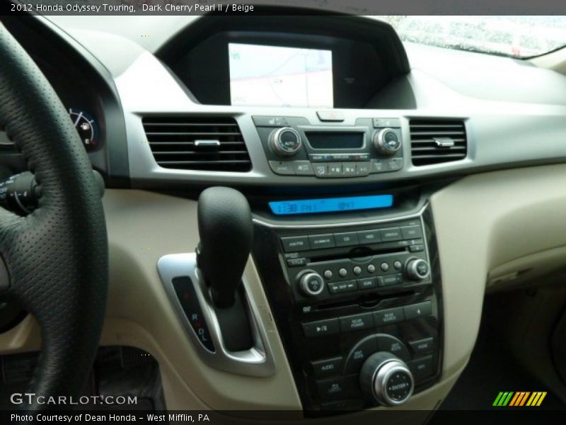 Dark Cherry Pearl II / Beige 2012 Honda Odyssey Touring