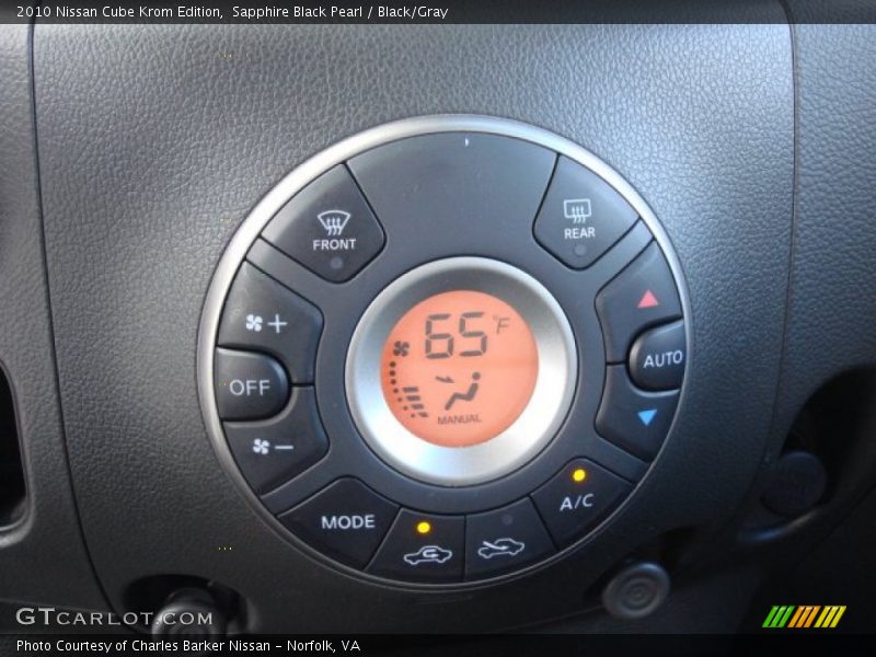 Sapphire Black Pearl / Black/Gray 2010 Nissan Cube Krom Edition