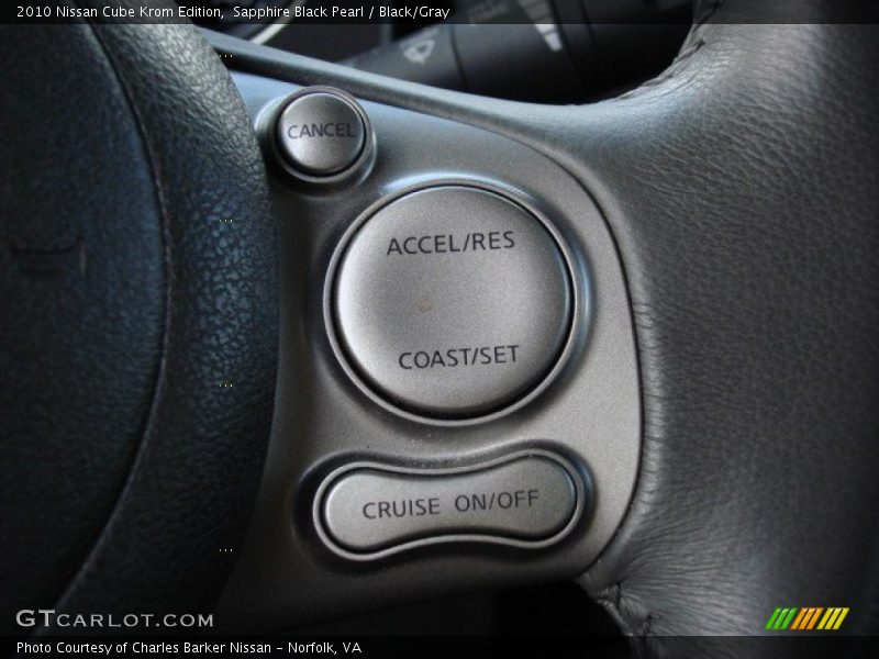 Sapphire Black Pearl / Black/Gray 2010 Nissan Cube Krom Edition