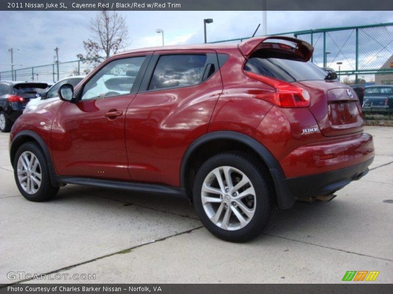 Cayenne Red / Black/Red w/Red Trim 2011 Nissan Juke SL