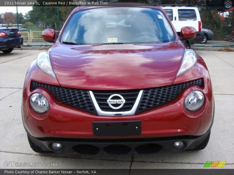 Cayenne Red / Black/Red w/Red Trim 2011 Nissan Juke SL