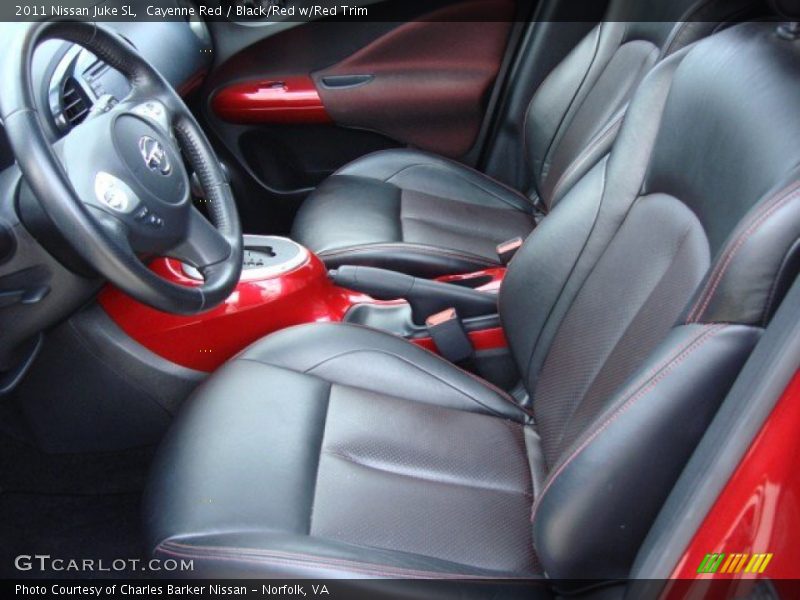  2011 Juke SL Black/Red w/Red Trim Interior
