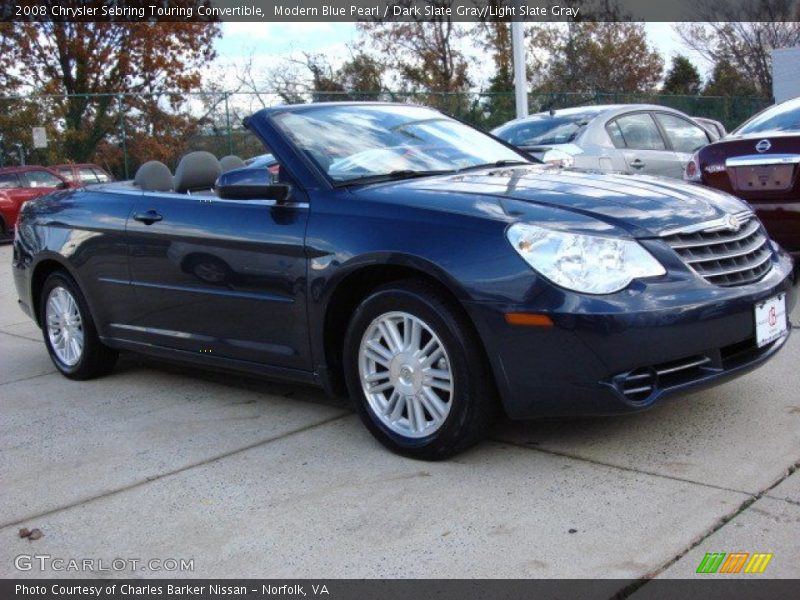 Modern Blue Pearl / Dark Slate Gray/Light Slate Gray 2008 Chrysler Sebring Touring Convertible