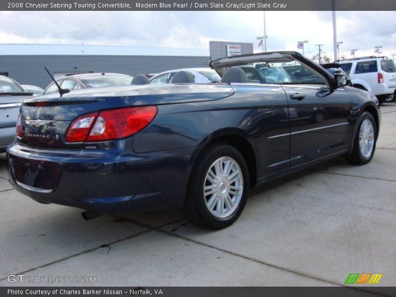 Modern Blue Pearl / Dark Slate Gray/Light Slate Gray 2008 Chrysler Sebring Touring Convertible