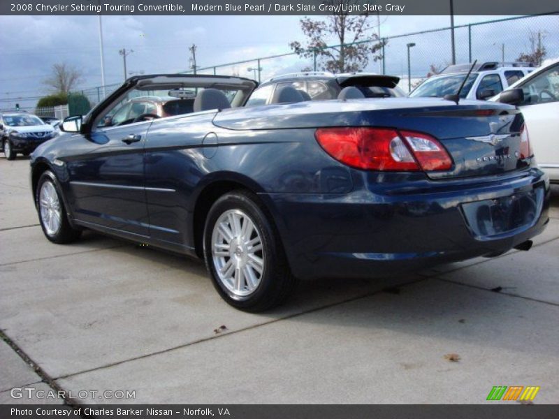 Modern Blue Pearl / Dark Slate Gray/Light Slate Gray 2008 Chrysler Sebring Touring Convertible