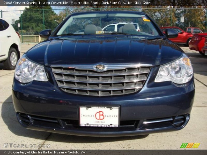 Modern Blue Pearl / Dark Slate Gray/Light Slate Gray 2008 Chrysler Sebring Touring Convertible