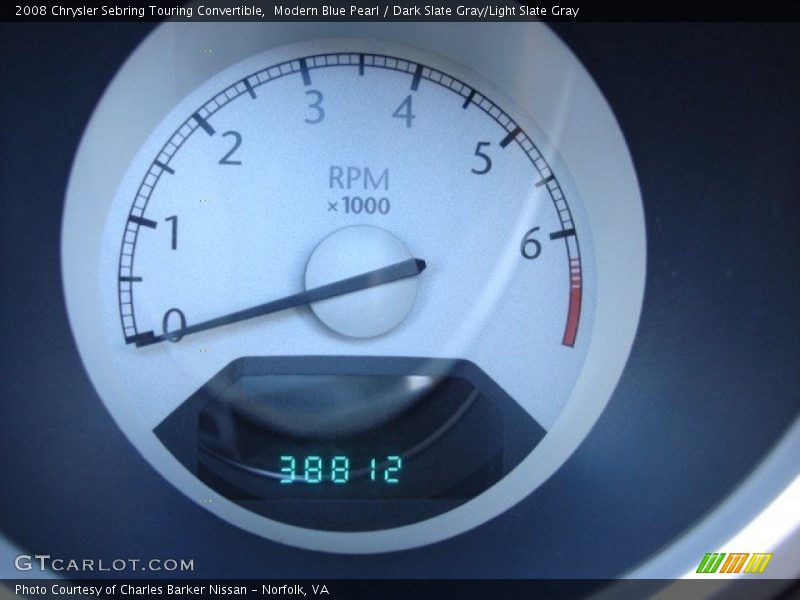 Modern Blue Pearl / Dark Slate Gray/Light Slate Gray 2008 Chrysler Sebring Touring Convertible