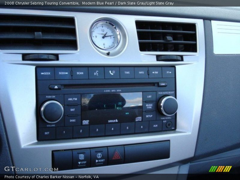 Modern Blue Pearl / Dark Slate Gray/Light Slate Gray 2008 Chrysler Sebring Touring Convertible