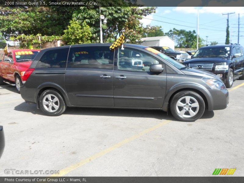Smoke Gray Metallic / Gray 2008 Nissan Quest 3.5