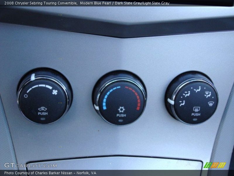Modern Blue Pearl / Dark Slate Gray/Light Slate Gray 2008 Chrysler Sebring Touring Convertible