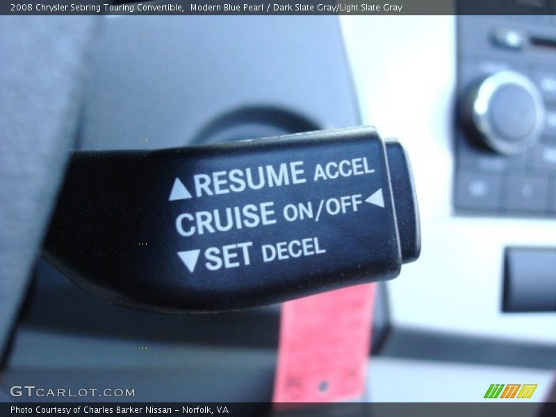 Modern Blue Pearl / Dark Slate Gray/Light Slate Gray 2008 Chrysler Sebring Touring Convertible