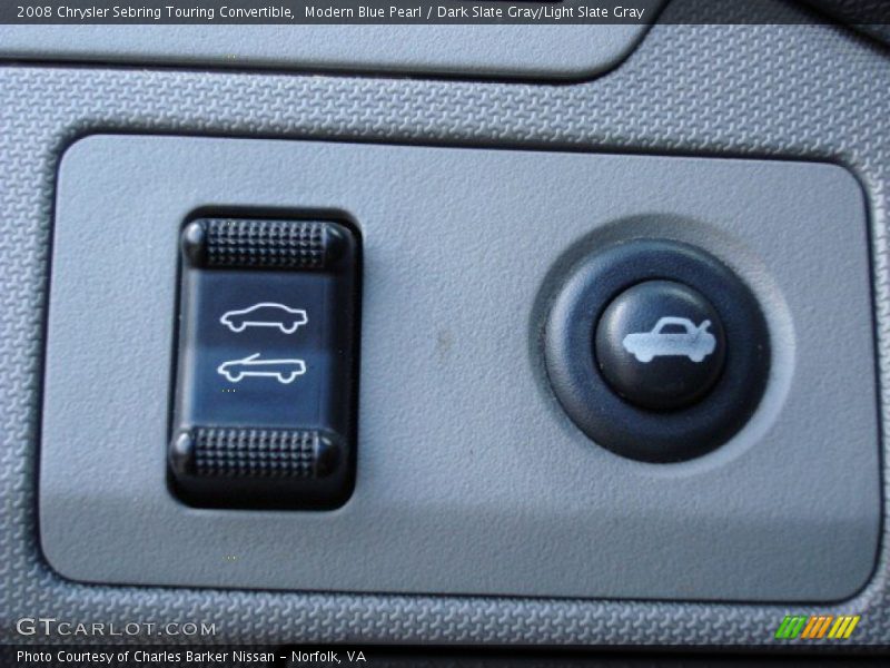 Modern Blue Pearl / Dark Slate Gray/Light Slate Gray 2008 Chrysler Sebring Touring Convertible