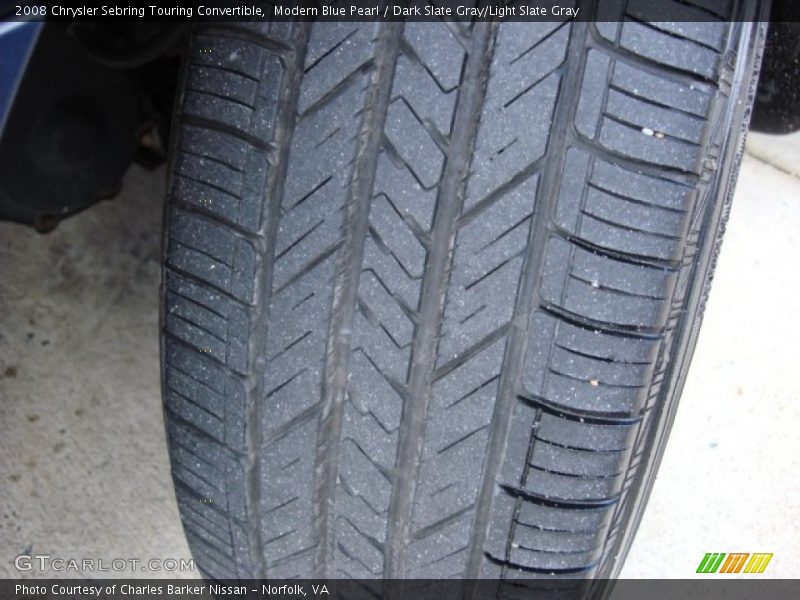 Modern Blue Pearl / Dark Slate Gray/Light Slate Gray 2008 Chrysler Sebring Touring Convertible