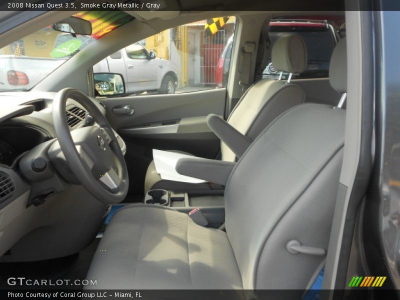 Smoke Gray Metallic / Gray 2008 Nissan Quest 3.5