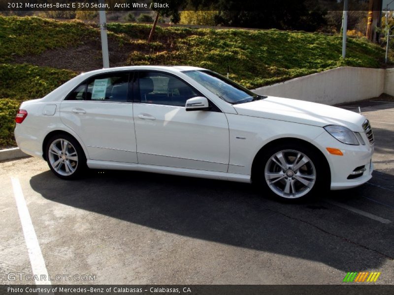 Arctic White / Black 2012 Mercedes-Benz E 350 Sedan